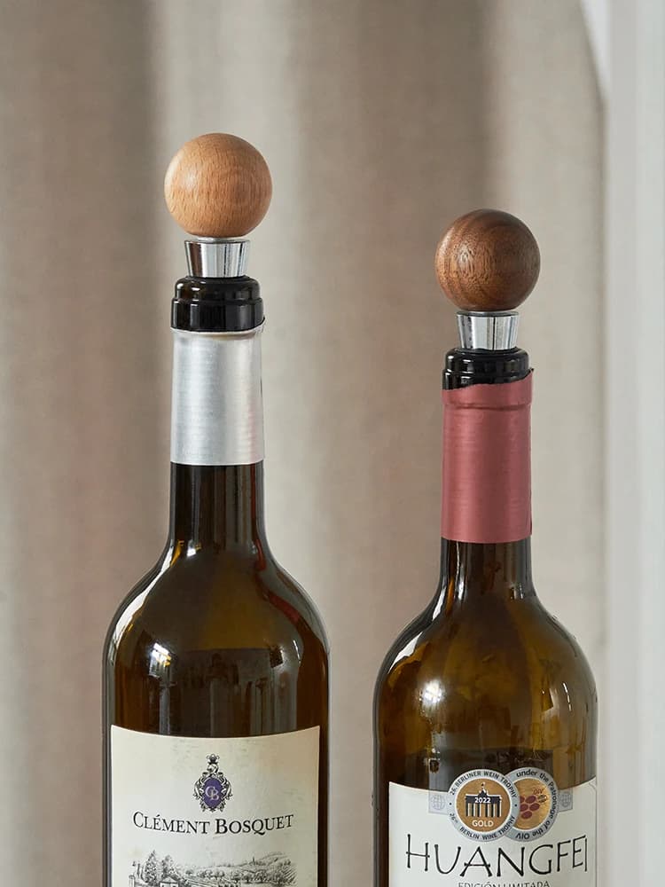 Tappo in Legno per Bottiglie di Vino, Sigillante per Degustazione, Uso Domestico e Vigneto, Tappi Ermetici per Vino