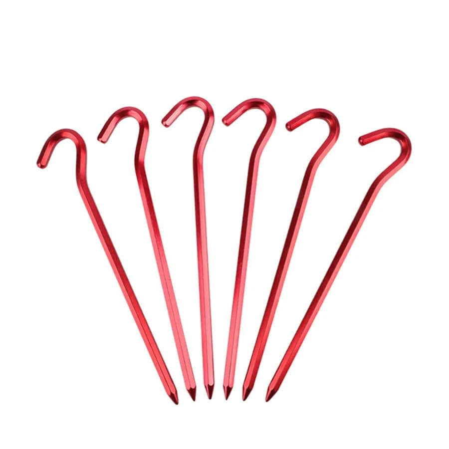 18cm/7in Aluminum Alloy Ground Nail Tent Peg, Beach Camping Tent Stakes Nail For Awning Tent Sunshade Shelter
