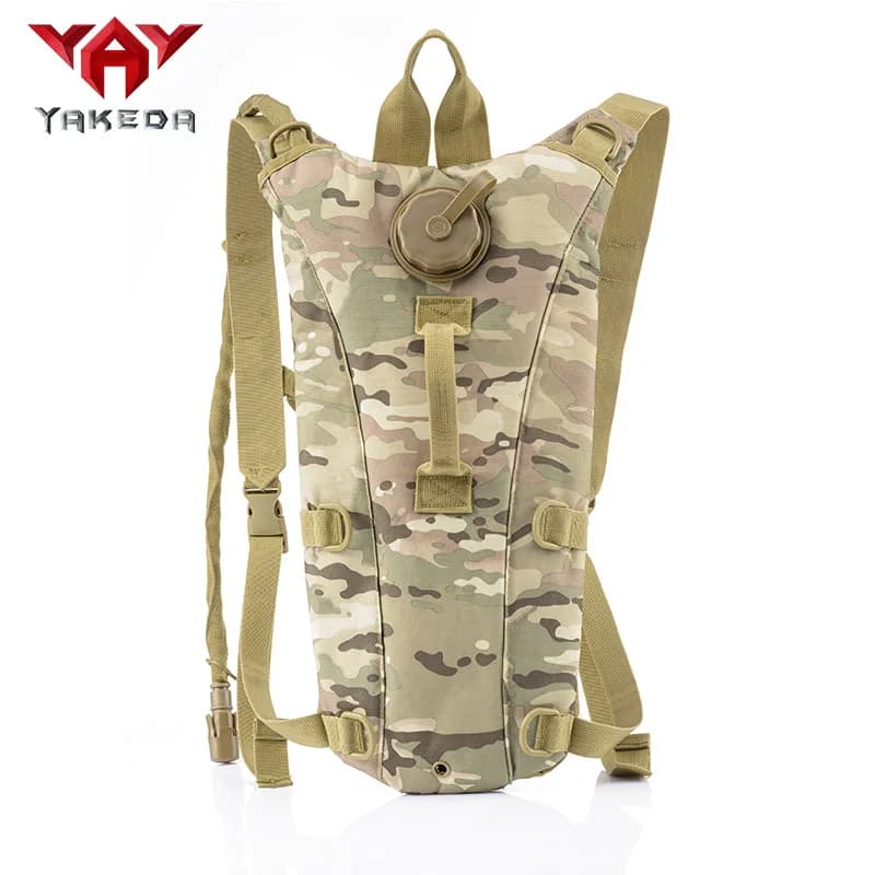 Sporty backpack with 2.5L water bag, Mimetic Tactical bag for hydration, for hiking, cycling and camping