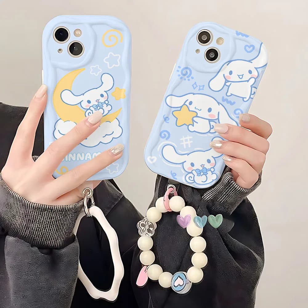 Carino Ins Cinnamoroll Con Bracciale Cassa Del Telefono Per Samsung Galaxy M16 A56 A36 A26 A16 A35 A55 A25 A15 A54 A34 A24 A73 A53 4G 5G