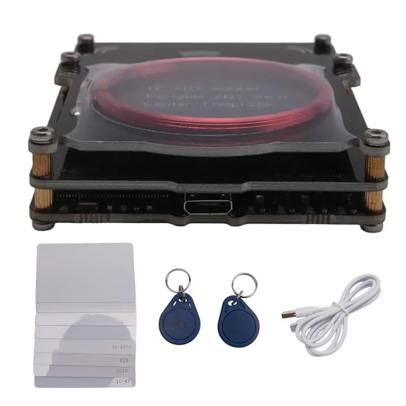 Proxmark3 Easy V3.0 RDV4 Aggiornato 512K con Lettore di Schede RFID Integrato, Antenna Integrata e Decodificatore per Memoria ID M1 IC