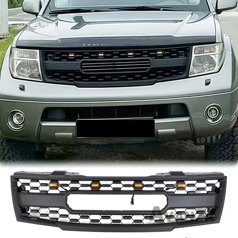 Griglia anteriore con luci a LED Accessori per la modifica della griglia del paraurti Ricambi auto adatti per 20052006 Griglia Nissan Frontier 2007 2008