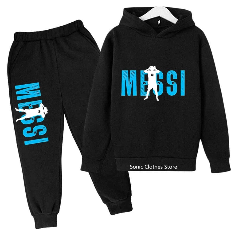 Set Felpa con Cappuccio per Bambini, Abbigliamento Stampato, Felpa e Leggings 2 Pezzi, Tuta Casual per Ragazzi e Ragazze