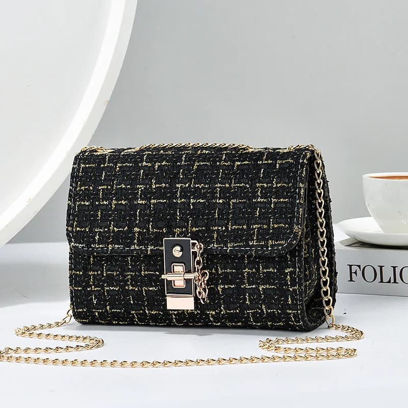 Borse a tracolla a tracolla per donna borsa a tracolla trapuntata moda con tracolla a catena regolabile borsa a tracolla classica da donna