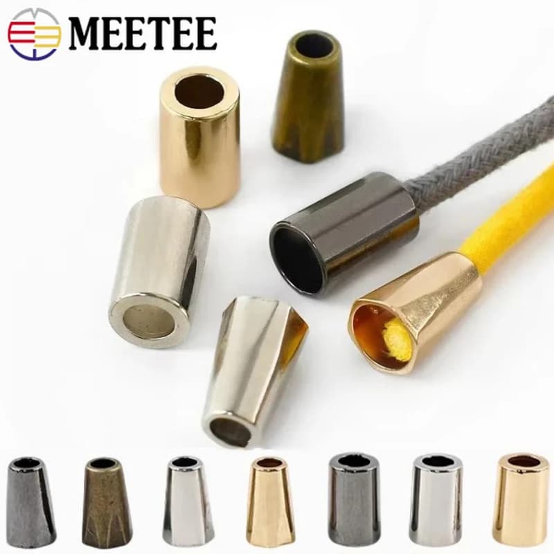 30/40/50/100 Pezzi Fibbie in Metallo per Corde, Fermacorda per Cappelli e Pantaloni, Bottoni di Bloccaggio, Accessori per Fai da Te e Artigianato