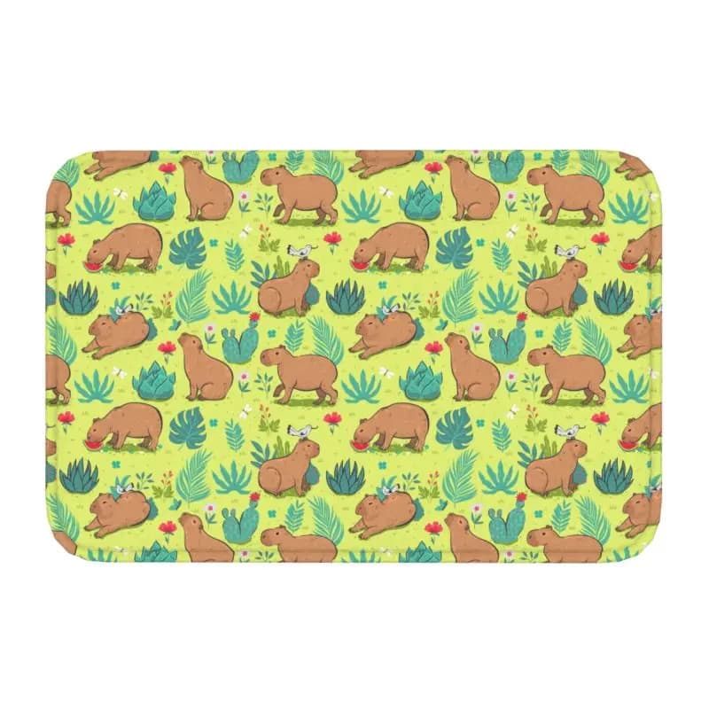 Customized cute animal hairdresser zerbino mat anti-slip bathroom kitchen bedroom carpet 40*60 cm