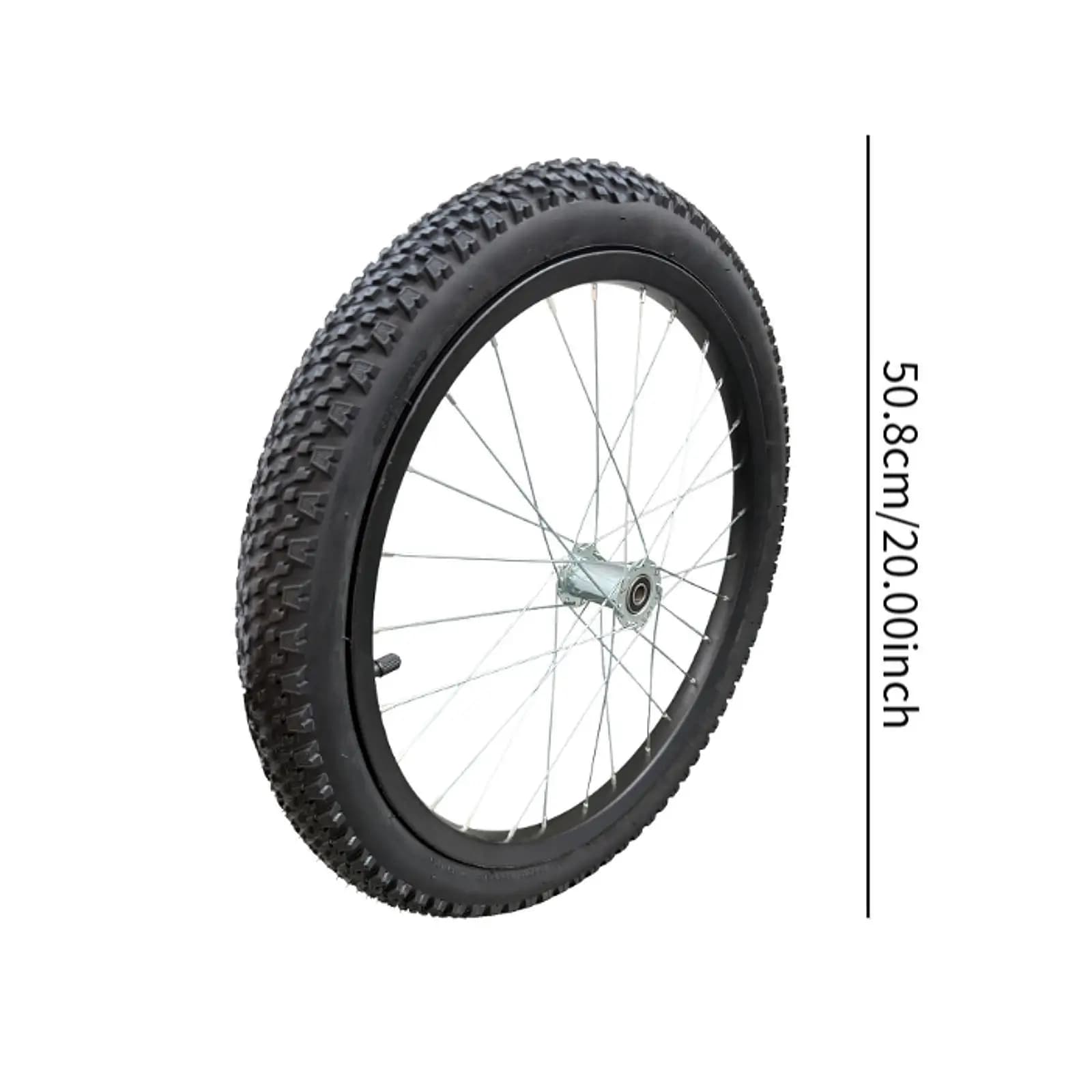 2 ruote da 20'' per rimorchio bici, ruote a raggi, facili da installare, ricambio sportivo