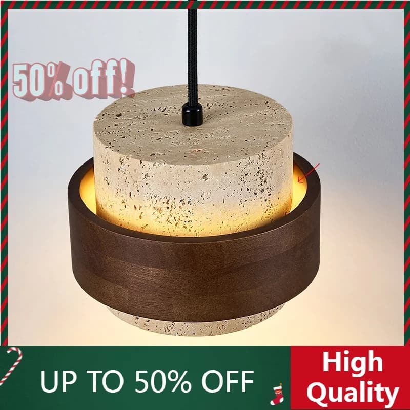LED wall lamp in modern Nordic yellow travertine, chain switch, bedroom, bar, stone, wood, bathroom, stairs mirror, lamps