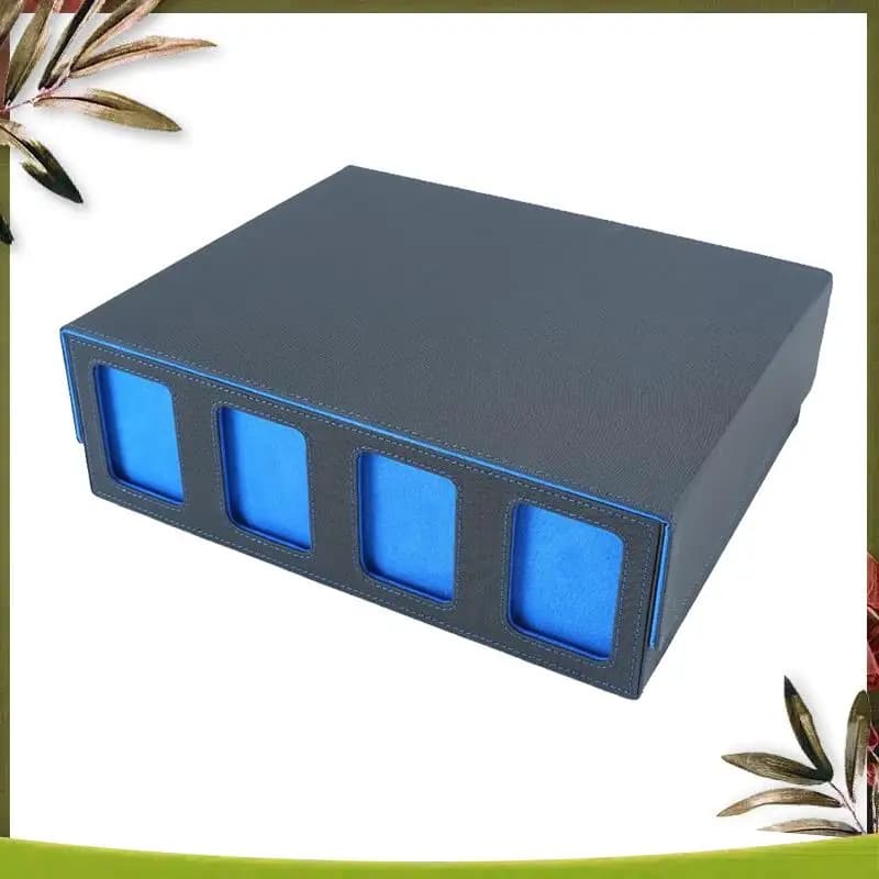 A08P-Card Storage Box For Trading Cards With Viewing Window For Magic Game Cards,Card Deck Case Card Holder