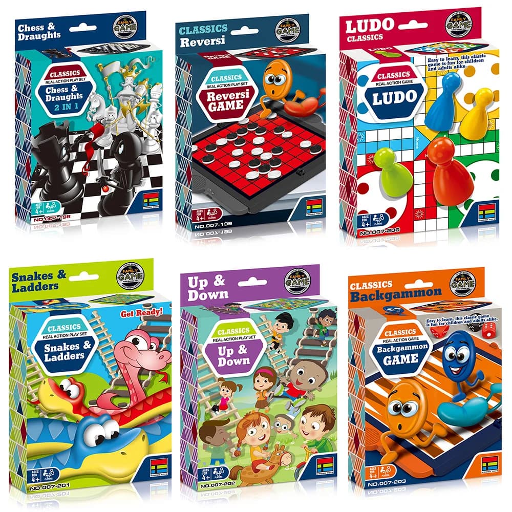 2025 Nuovo gioco di scacchi Reversi Gioco Ludo Serpenti Scale Backgammon gioco da tavolo per famiglie Puzzle giocattolo Natale