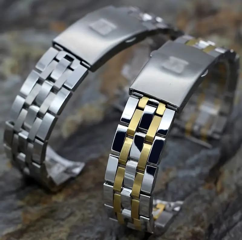 For Tissot 1853 PRC200 T17 T461 T055 T014 woman Men Fold Clasp Strap Watch Stainless Steel Watch Band Chain 19mm 20mm