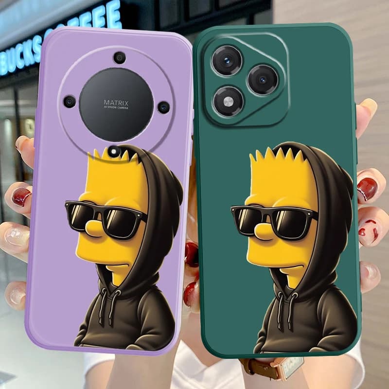 Cover morbida per telefono Honor X7a X9C X7d X8a X9b X8b X7b X9D X9a X5c The S-Simpsons Homer