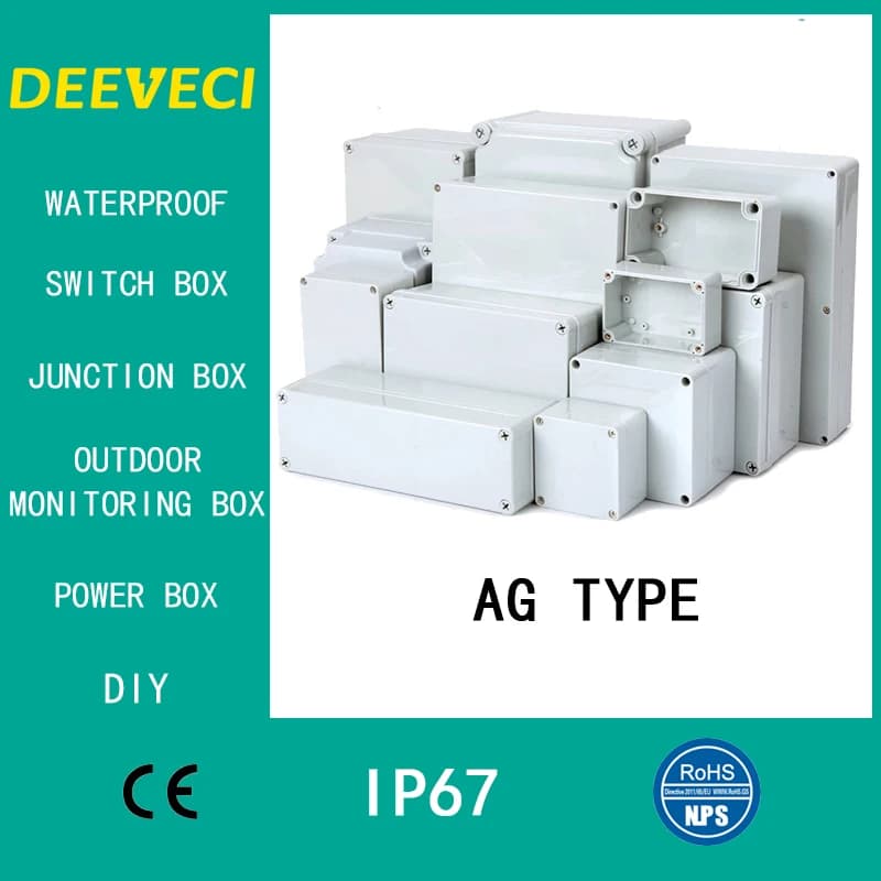 AG type waterproof tool case ABS plastic instrument case Project box Case for enclosures Enclosure boxes Electronic supplies