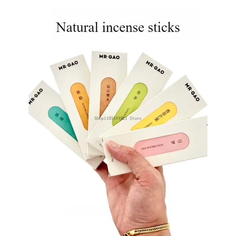 6g Short Natural Incense Stick Agilawood Sandalwood Household Temple Worship Clean Air Promoting Sleep Remove Odors Joss Stick