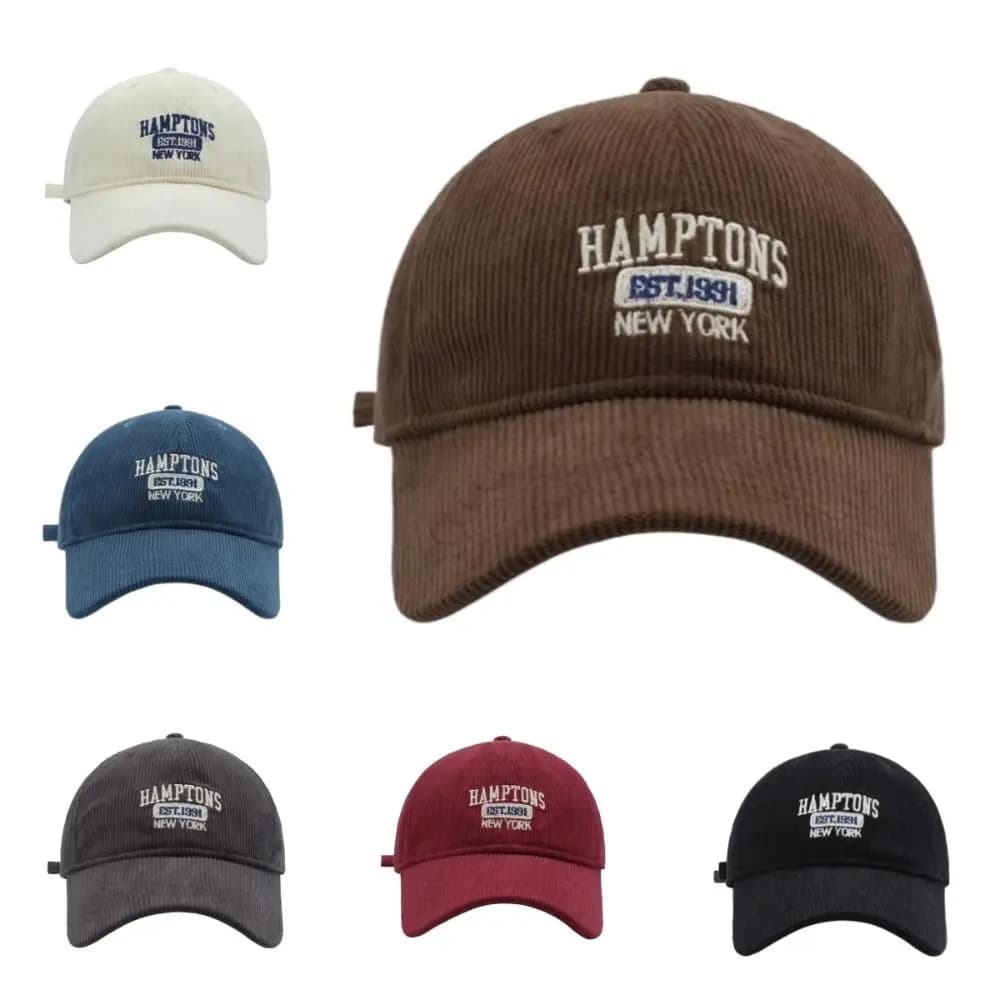 Casual Versatile Corduroy Cap Velvet Sun Shading Sports Hat Sun Protection Baseball Cap Men