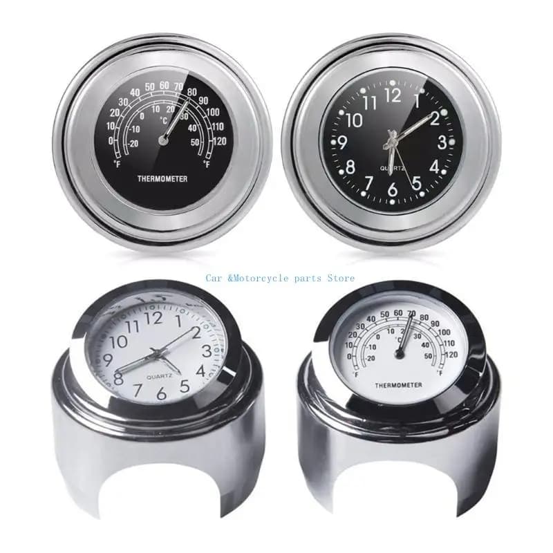 Y9UC motocicli orologi per termometro orologio luminoso orologio da 22-25 mm per monte cali