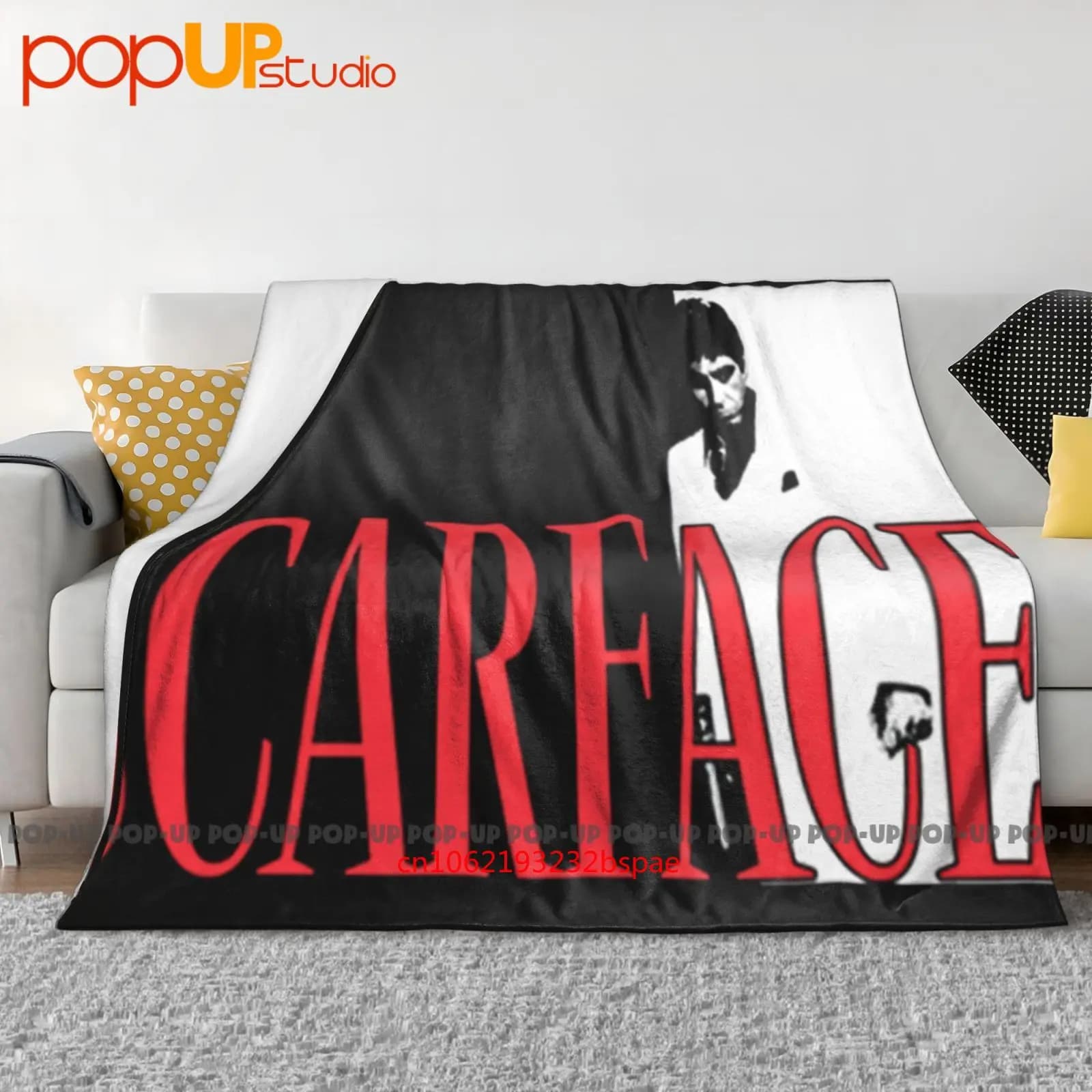 Scarface Movie Logo Coperta ultra morbida Trapunta Copridivano invernale Copriletto