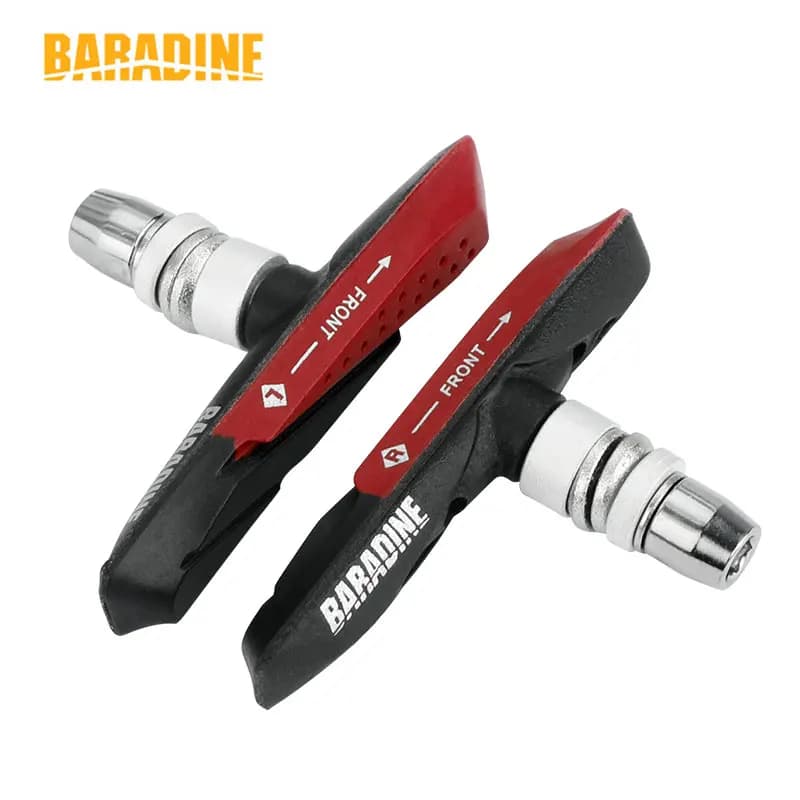 Baradine 959V 73mm MTB V-Brake Pads Mechanical Linear Pull Brakes Dual Compound Bicycle Brake Blocks All-Weather Use