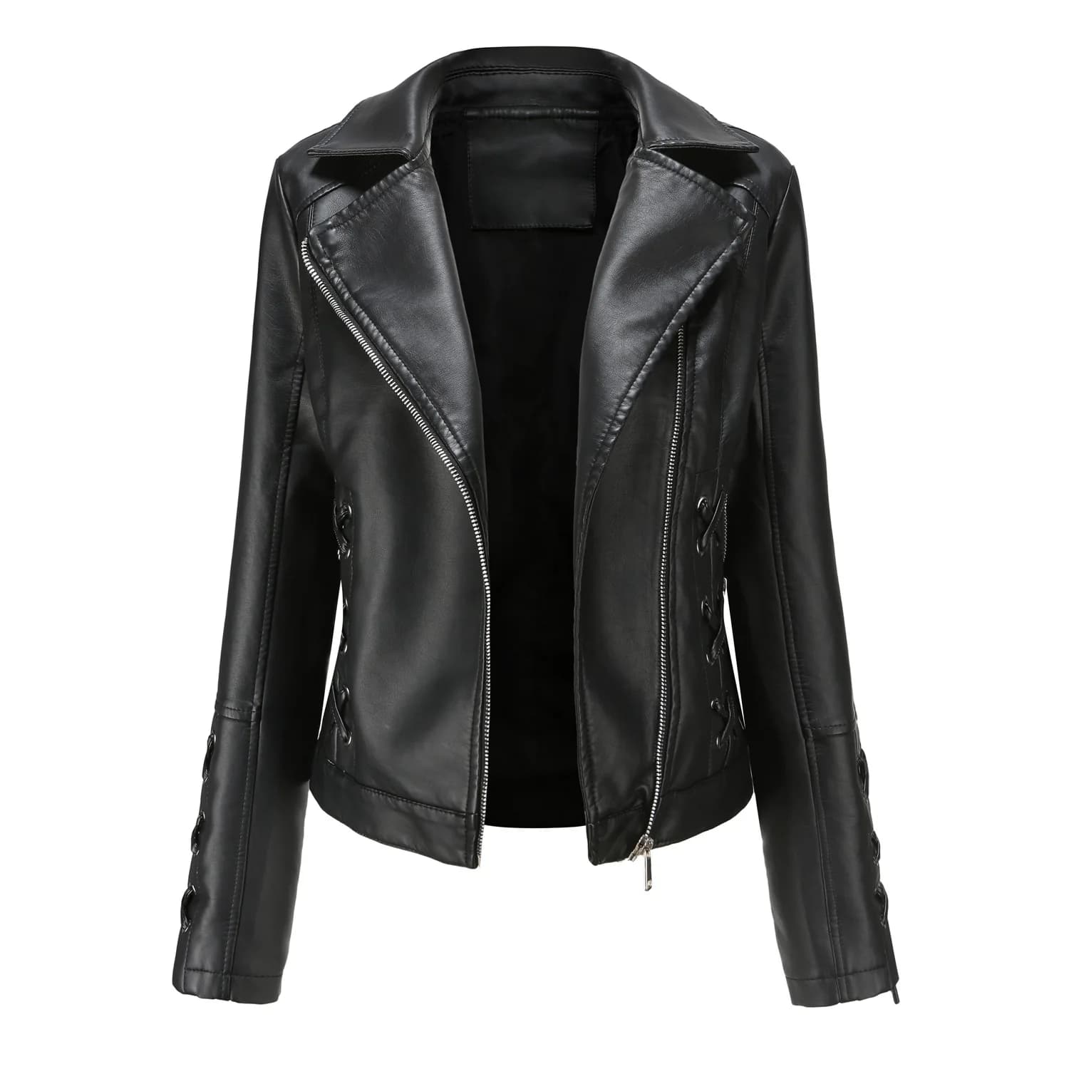 2025 Fashion New Women's Jacket Rock and Roll Leather Jacket Pimkie Cleaning Single PU Leather Motorcycle Temale Women's Leat