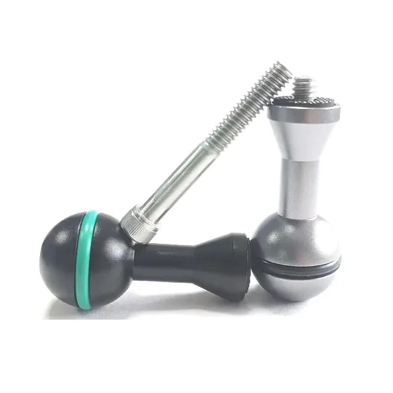 Supporto per staffa per braccio per luci subacquee con giunto sferico in alluminio da 1 "per estensione del vassoio subacqueo per fotocamera Accessori per videoografia