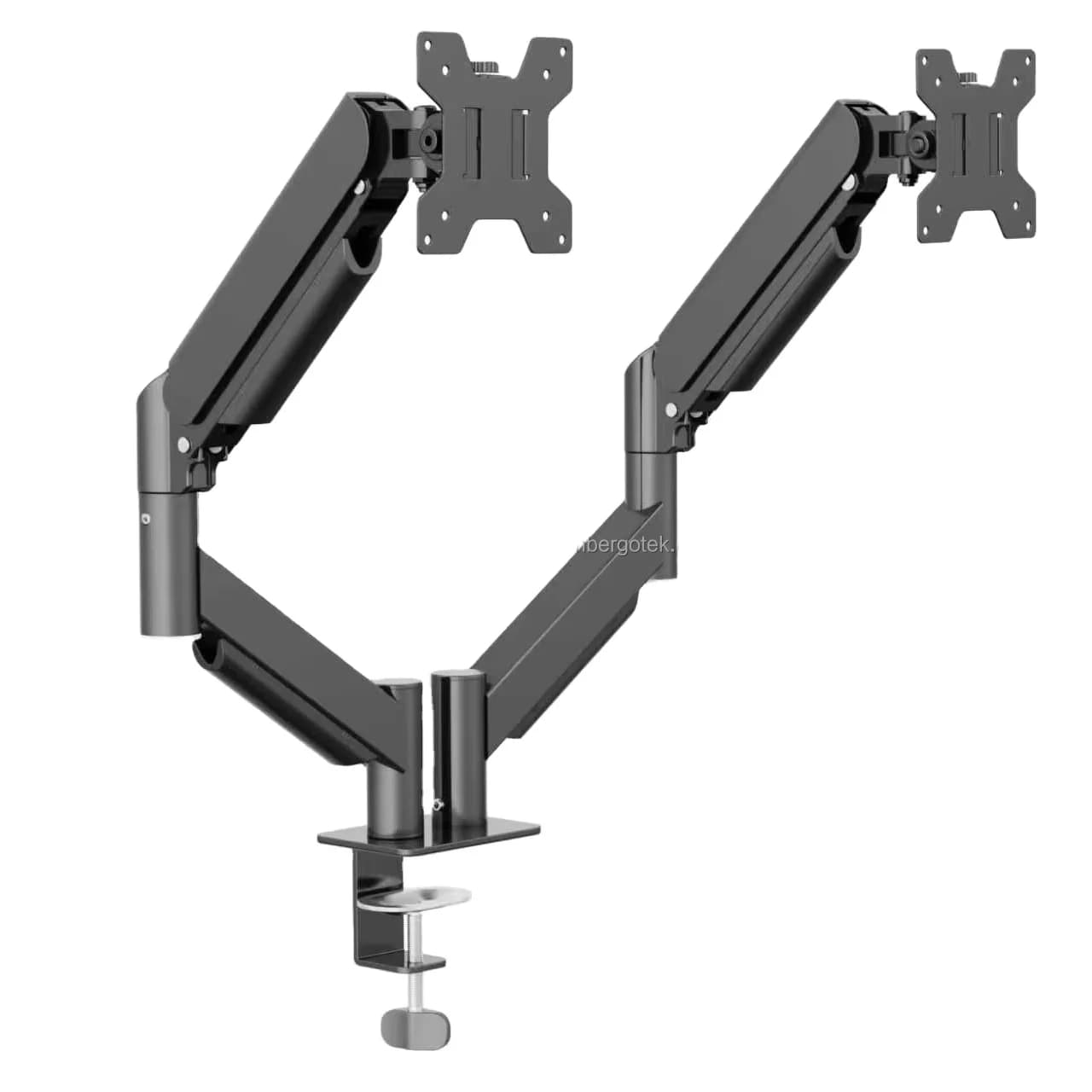 Support for two 17-32 inch monitors, 9 kg, economical, vertically adjustable, desk support for programmers, computer support.