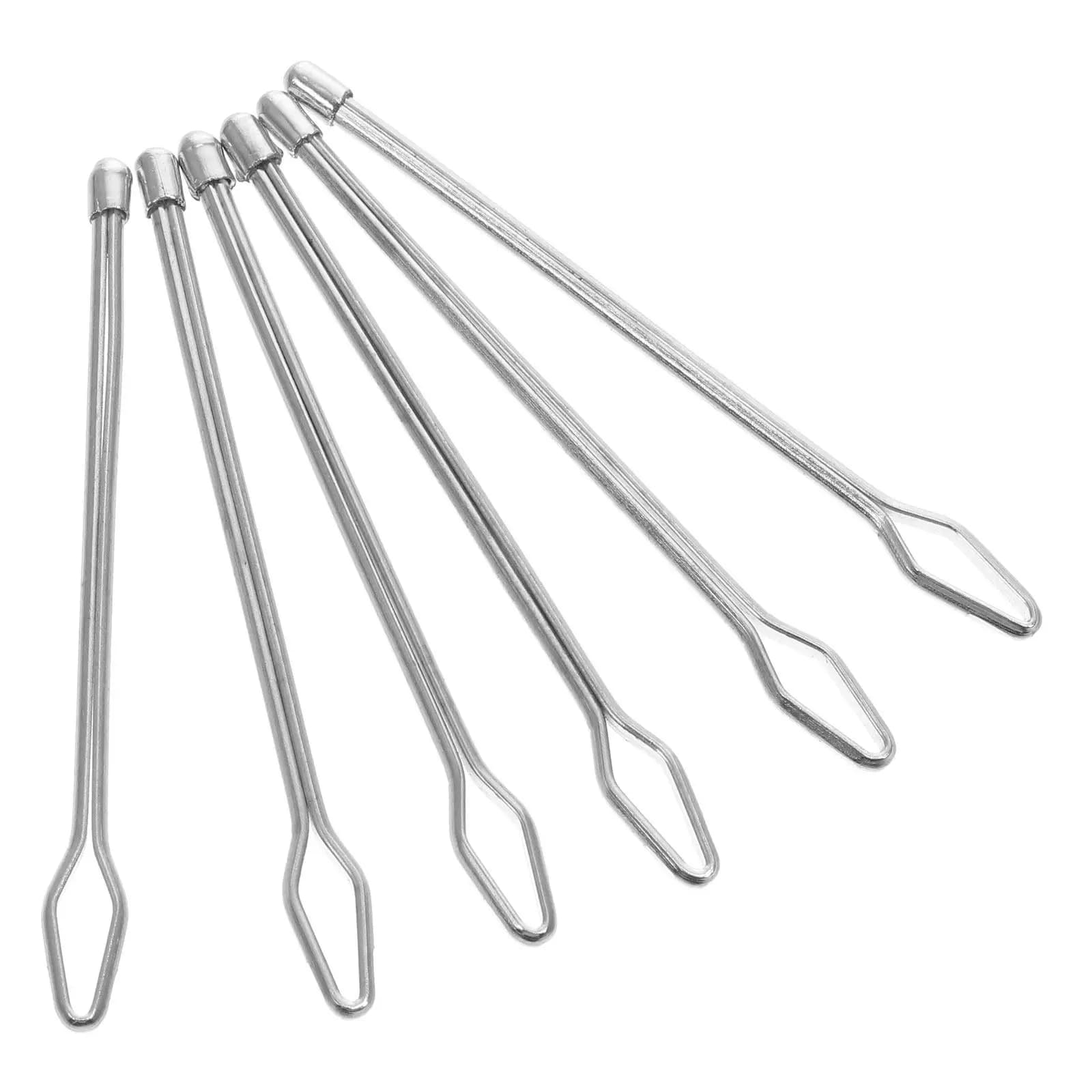 Set di 6 Accessori Ergonomici in Metallo per Infilare il Filo, per Cucito, Punto Croce, Lavoro a Maglia, Fai-da-Te, Artigianato Domestico