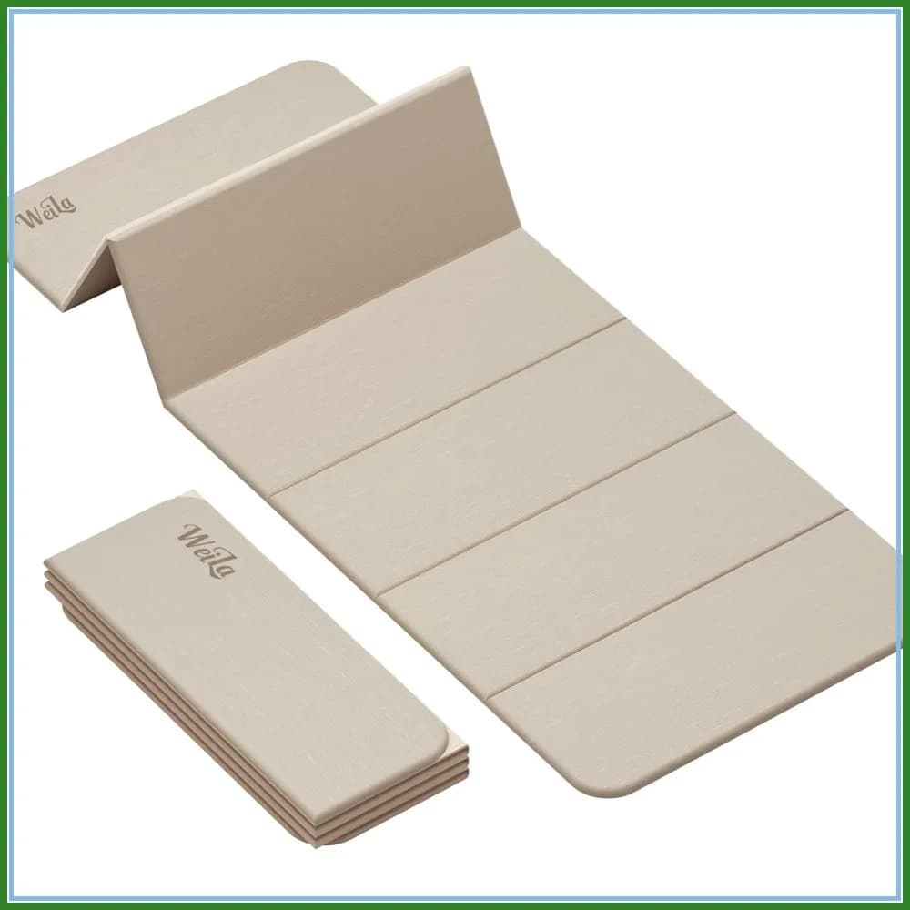 Tappetino Yoga Extra Spesso 1/2 Pollice, 70x24 Pollici, Antiscivolo per Palestra Domestica, Inodore e Pieghevole per Viaggi e Campeggio