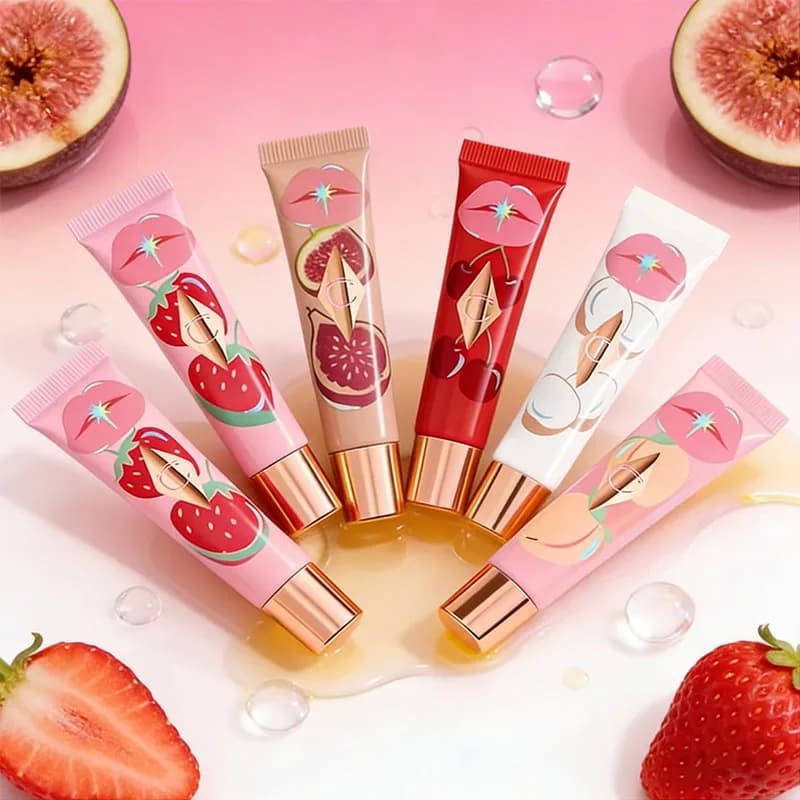 CT Jelly Lip Gloss Idratante Volumizzante Lucido Non Appiccicoso Migliora le Linee delle Labbra Secche Lunga Durata Balsamo Lucido Cosmetici Naturali