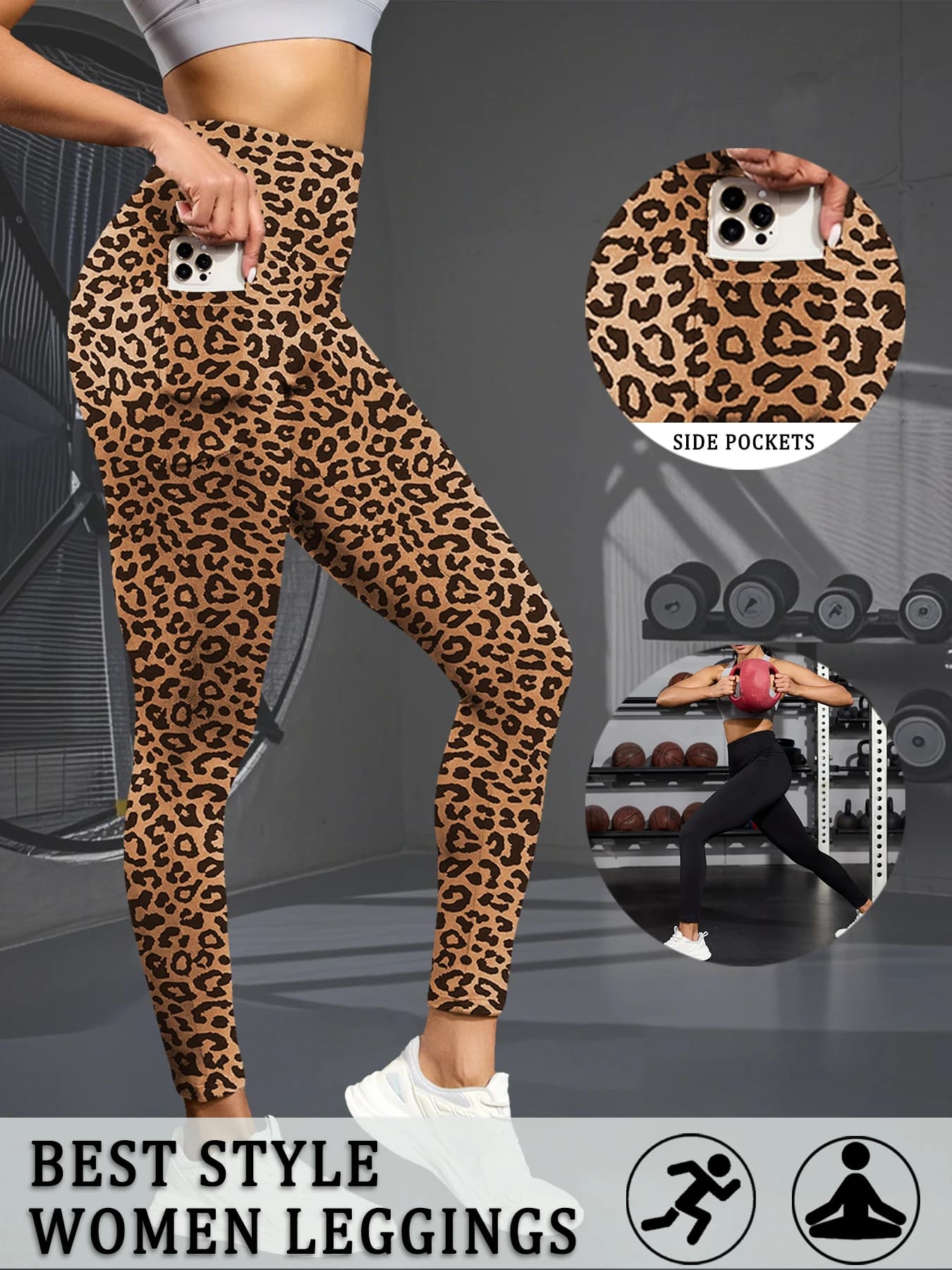Women's Super Soft Leggings with Pockets, High Waisted Tummy Control for Yoga Workout and Casual Lounge Wear Comfort