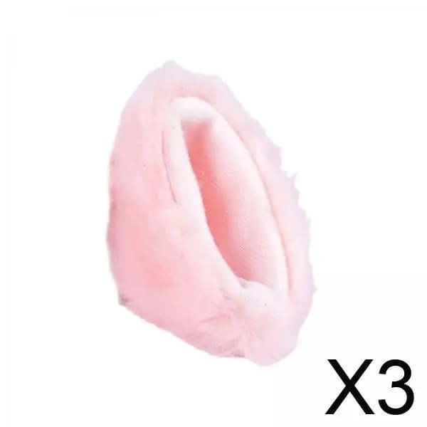 Wall sticker for hat in pink plush New decoration for helmet Accessories for self-adhesive motorcyclist helmet for riding bikes for adults
