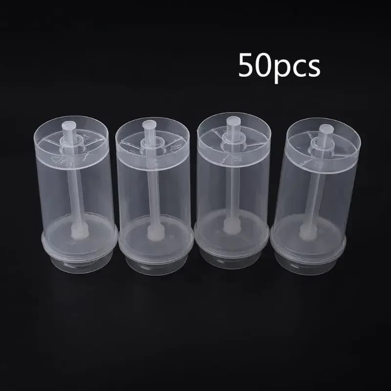 Set di 50 torte per contenitori Push-up per gelato in gelatina di plastica rotondi Pop