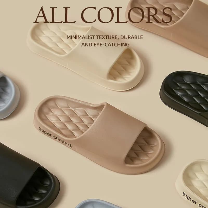 Fashion Men Summer Slippers Outdoor Beach Slipper Soft Wear Resistant Trendy EVA Slides Home Comfort flip flops