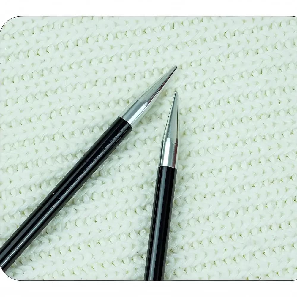 11 Pairs Set Double Pointed Knitting Needles 20CM Black White Spliced Aluminum Oxide Storage Case Beginner Advanced Knitting