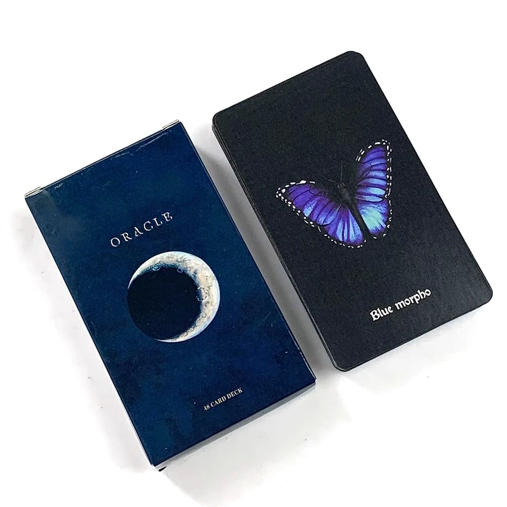 Nuovo mazzo di carte Oracle, 48 carte con illustrazioni mistiche, resistenti e portatili, perfette per la guida spirituale e per i collezionisti