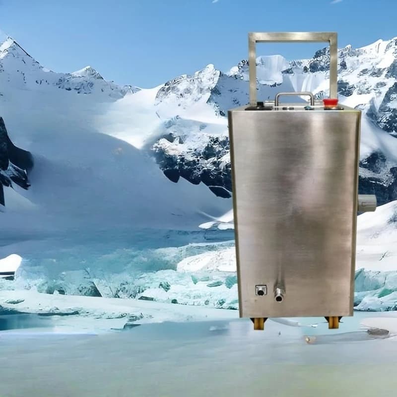 Macchina per la pulizia del ghiaccio secco con stampi per la rimozione del gel di silicone