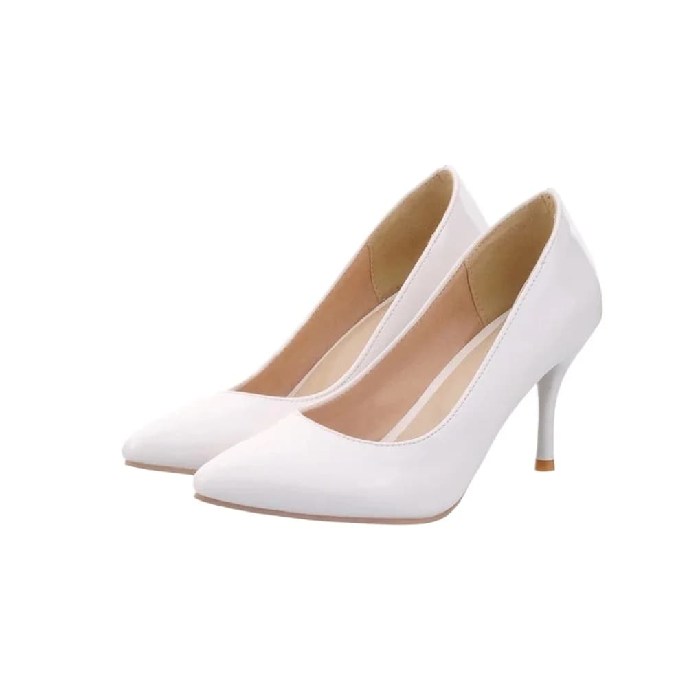 Plus Big Size 34-47 scarpe donna 2017 nuovo arrivo matrimonio signore tacco alto moda dolce vestito scarpe a punta donna pompe A-3