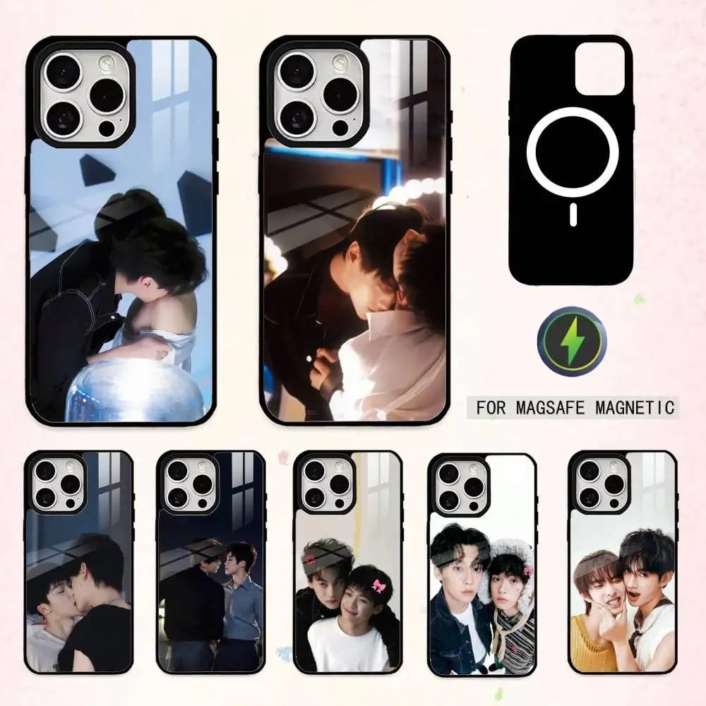 Custodia per telefono R-Revenged Love COOL per iPhone 17, 16, 15, 14, 13, 12, 11 Plus, Pro Max, magnetica per ricarica wireless MagSafe