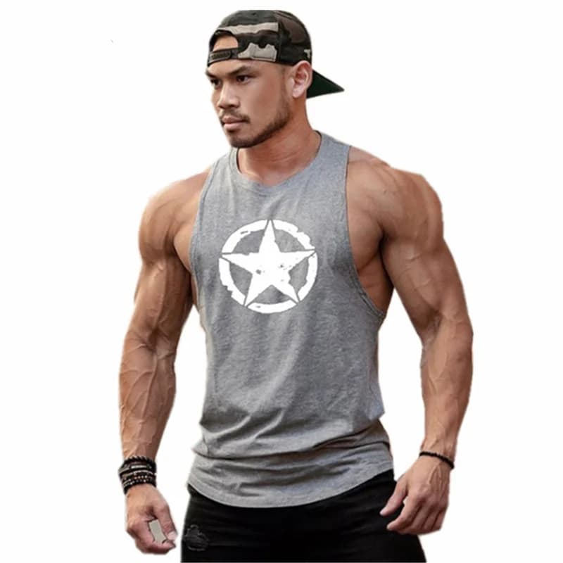 Camicie senza maniche in cotone di nuova moda canotta camicia Fitness da uomo canotta da uomo Bodybuilding allenamento gilet da palestra tipo con cappuccio