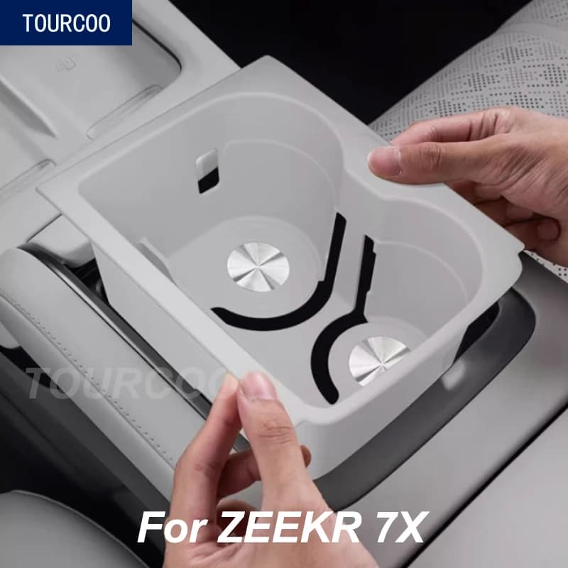 Per ZEEKR 7X 2025: Copertura in Silicone per Portabicchieri della Console Centrale, Tappetino Antiscivolo per Ricarica Wireless