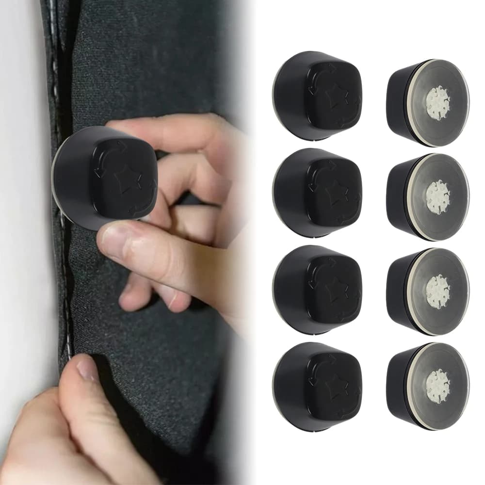8 pezzi Camper Ventosa Ancoraggio Gancio di fissaggio Tenda ad alto impugnatura Ventosa Cuscinetti di fissaggio Caravan Motorhome Organizer Supporti