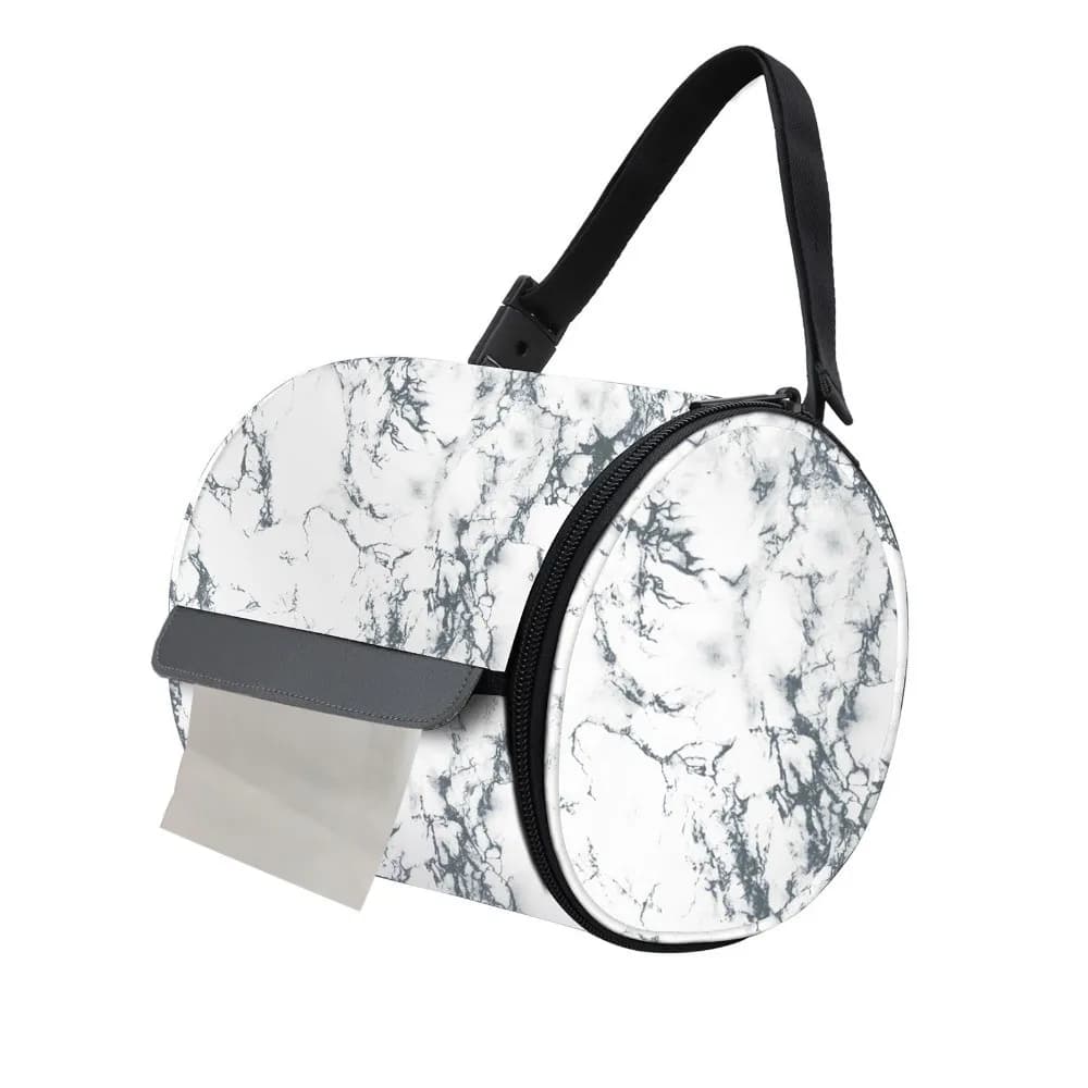 Copertura per carta igienica impermeabile Borsa per carta igienica portatile con cerniera liscia Porta carta igienica regolabile facile da installare per esterni
