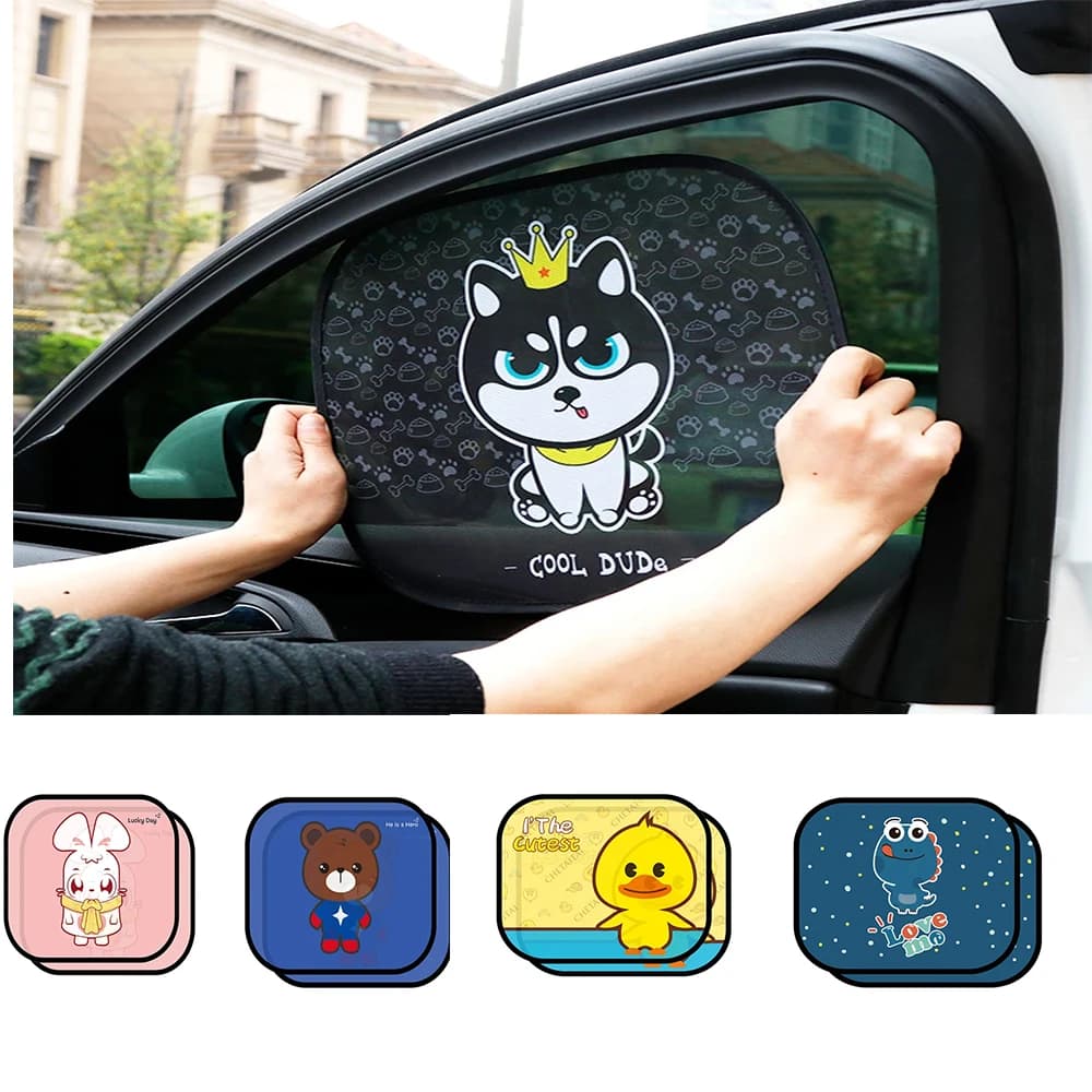 Parasole per auto Protezione UV Adsorbimento Parasole per finestrino per auto per bambini Tenda automatica universale Protezione solare per esterni