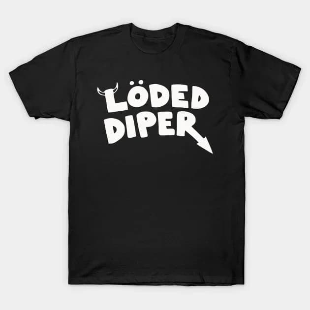 Funny Clothes LODED DIPER DIARY OF A WIMP KID Printed T-shirt Women Summer Comfortable Unisex Street Plus Size Tops Tees