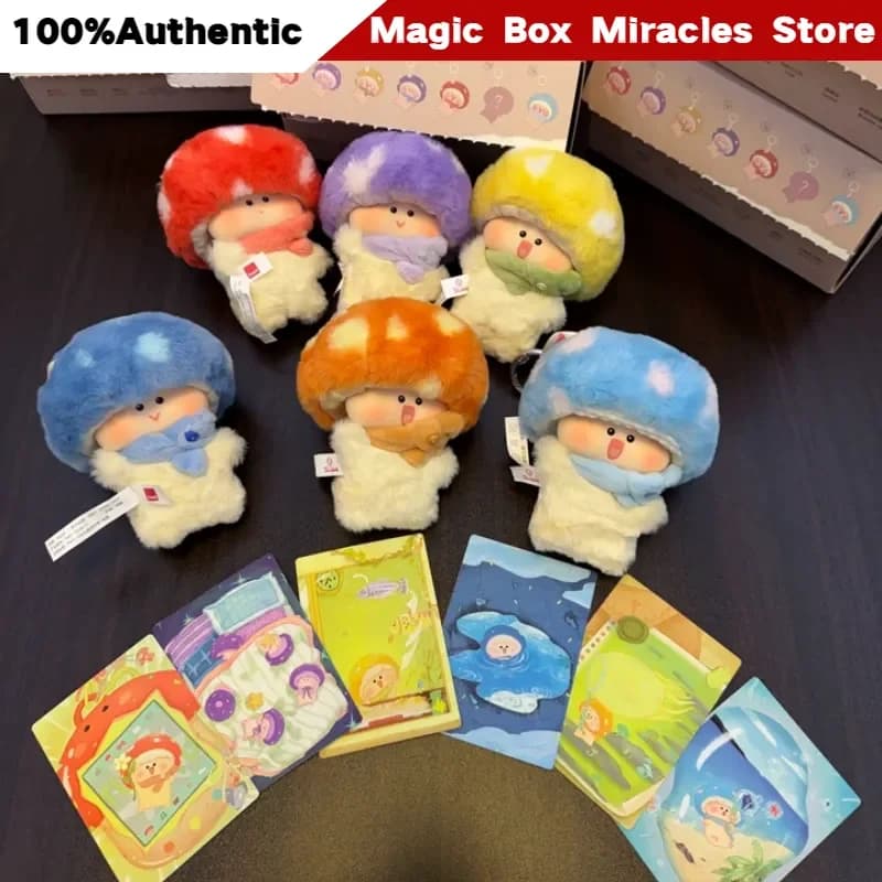 Genuine Sowii A Mushroom A Day Series Blind Box Digital Life Vinyl Plush Pendant Home Decor Decorative Gift For Adult Collectors