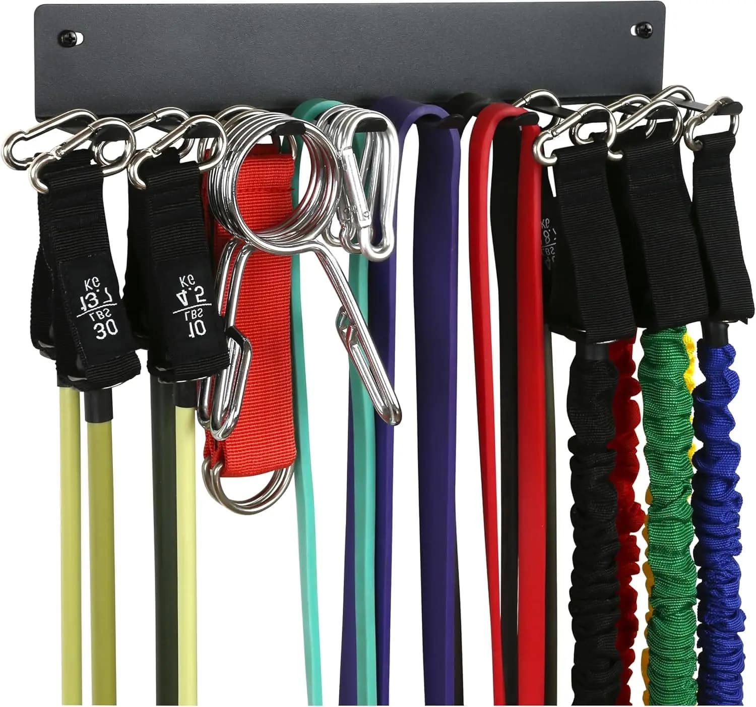 Robust Storage Rack for Fitness: Ideal for Resistance Bands, Jumping Cords, Foam Rollers and Gym Tools
