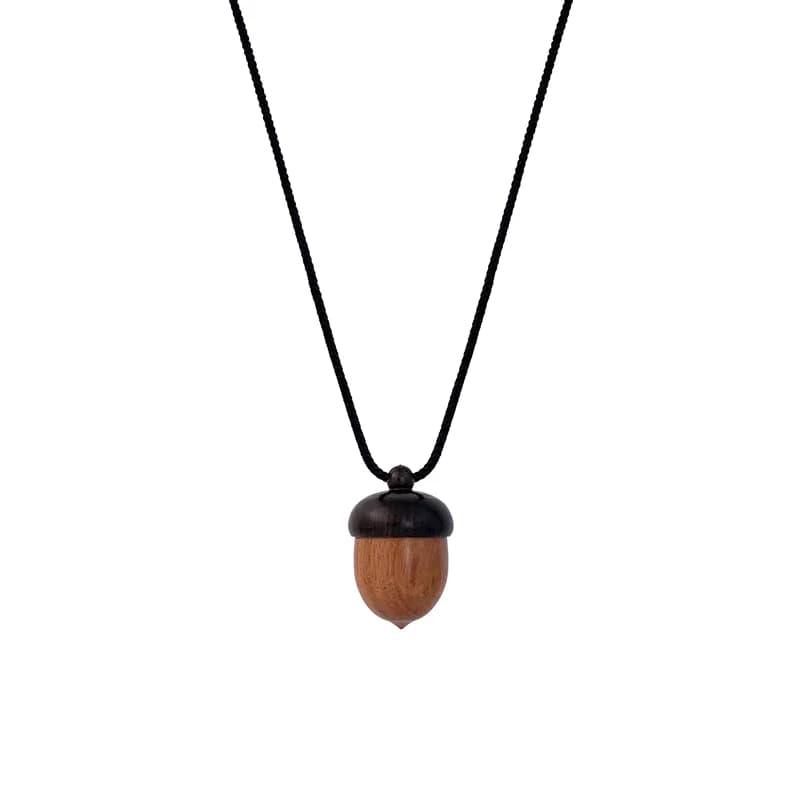 Collane lunghe con ciondolo ghianda apribile creativo Girocollo per donna Uomo Regalo di gioielli con catena di maglione di nicchia