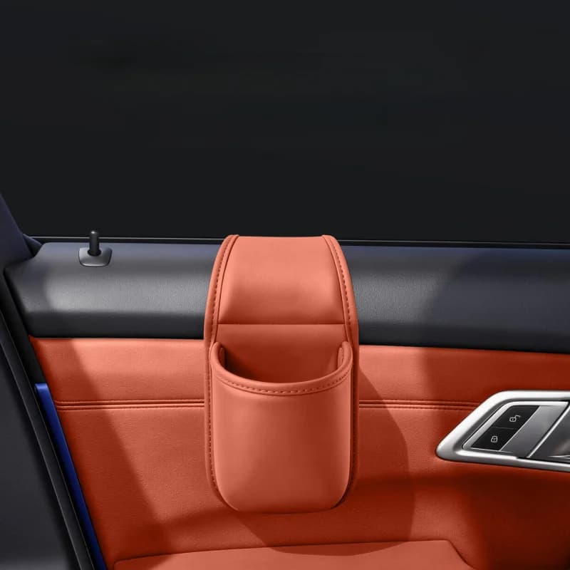 Portabicchieri per auto in pelle per conducente, portaoggetti universale per bevande e telefono, organizer per accessori interni