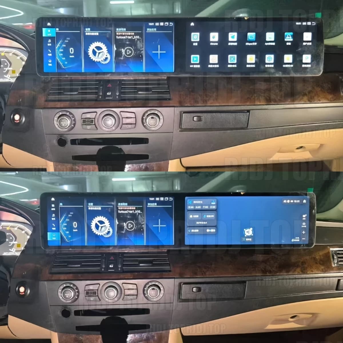 12.3" Dual QLED Android For BMW E60 E61 E90 E92 2003-2012 Touch Screen Car Multimedia Player GPS Navigation Stereo Audio Radio