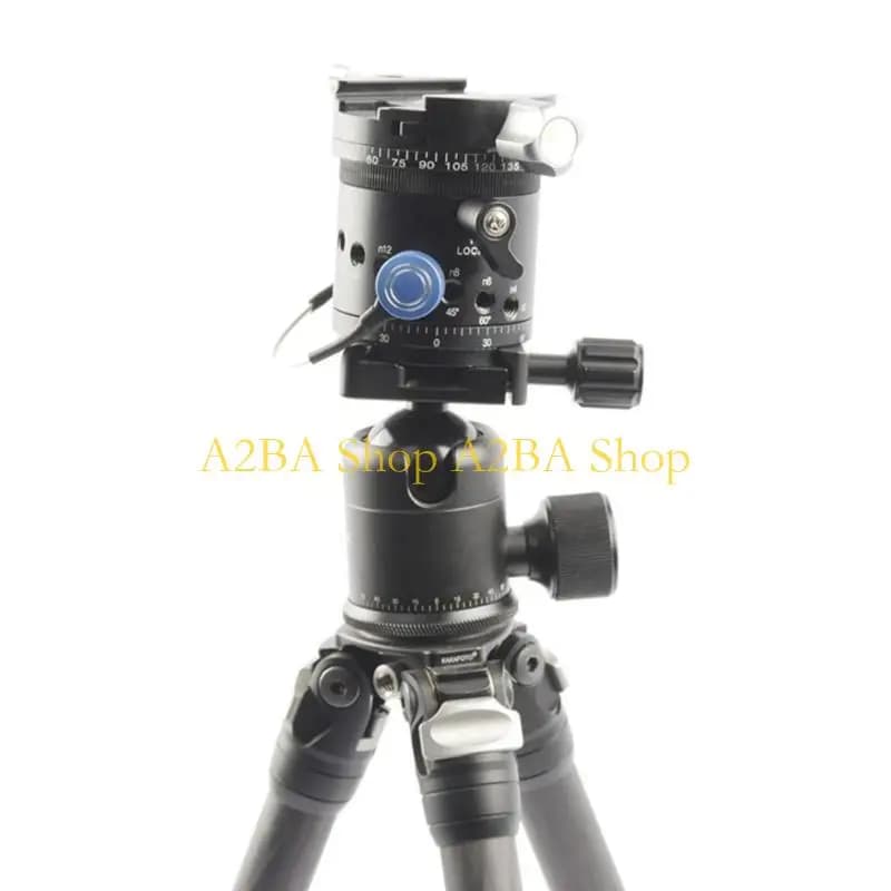 A2BA Panoramic head for easy to use tripods, panoramic indexed rotators 10 position, for all quick