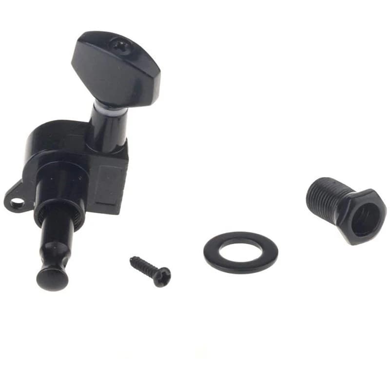 ABUE-6 Pieces Guitar String Tuning Pegs Keys 3 Left 3 Right Guitar Machine Heads Knobs With Strap Button Locks Picks And Guitar